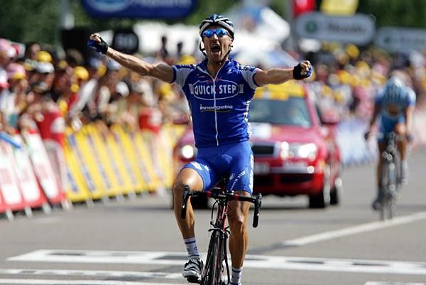 Matteo Tosatto (Quickstep) takes the win.