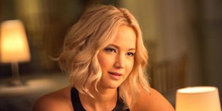 Jennifer Lawrence smiles in a scene from Passengers.