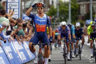 Dutch National Championships 2024 - Dylan Groenewegen (Team Jayco AlUla) reacts to winning elite men's road race
