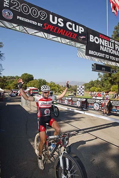 Sid Taberlay (Sho-Air/Specilaized) with the win at US Cup Unification Race in San Dimas.