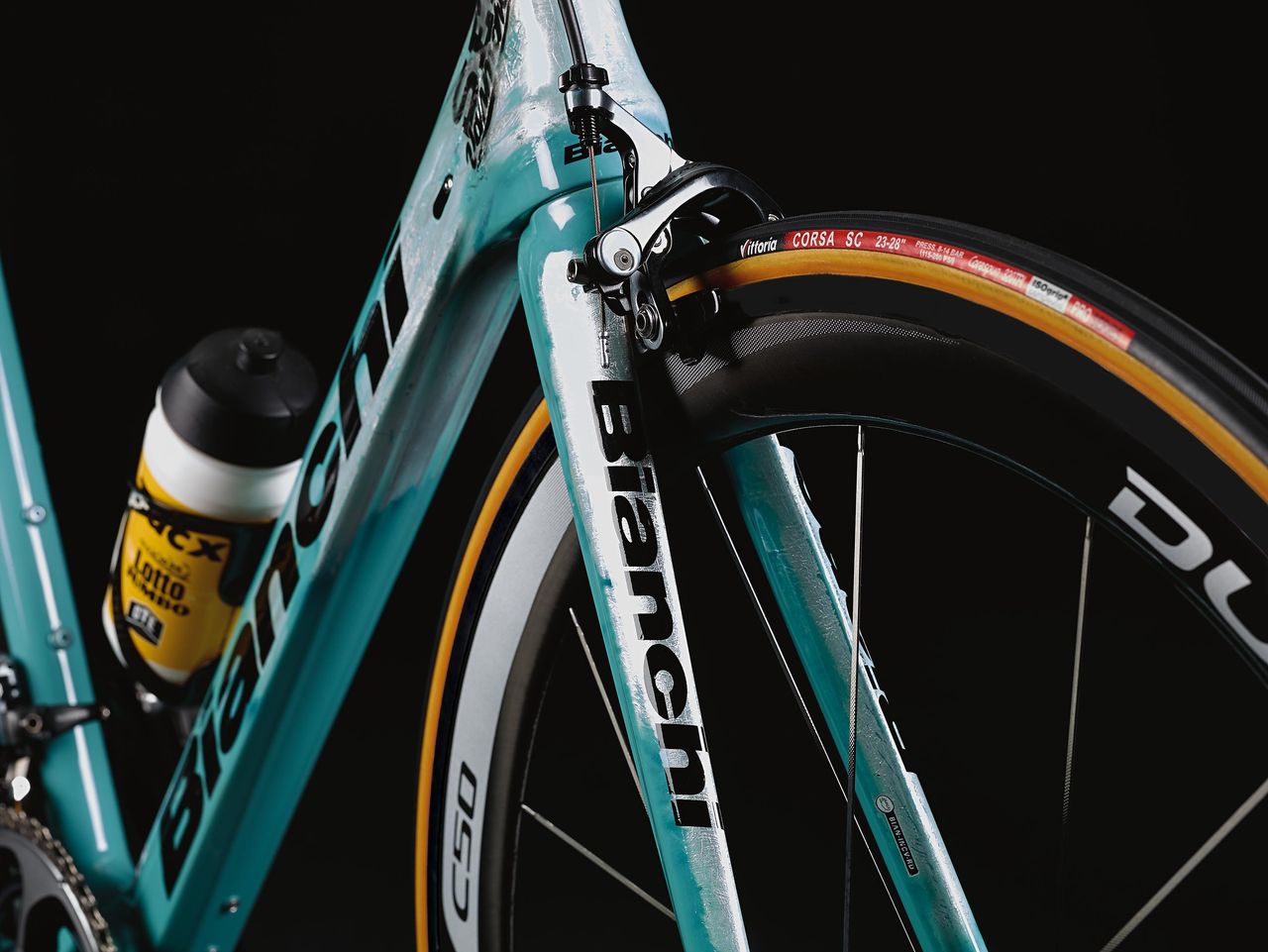 The forks of Vanmarcke's Bianchi Infinto CV