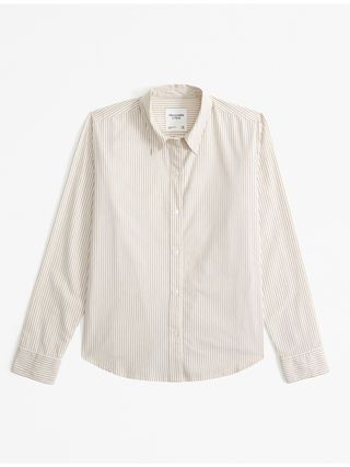 abercrombie, Relaxed Poplin Shirt