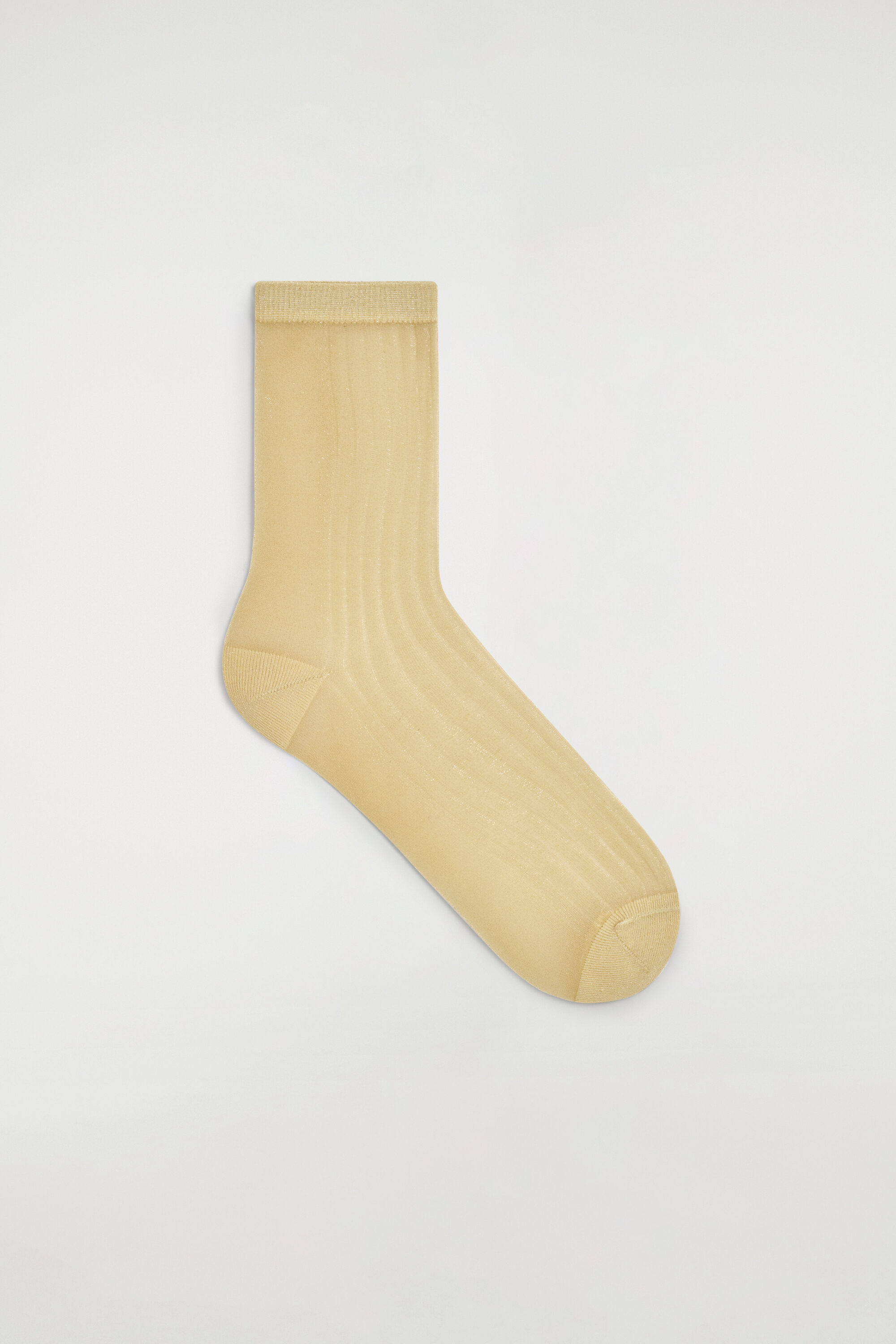 Ribbed Sheer Socks