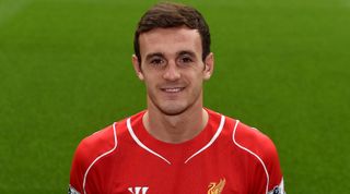 Jack Robinson of Liverpool during a team portrait session on August 11, 2014 in Liverpool, England.