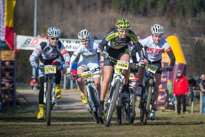 Eliminator World Champ Alexandra Engen at the start of the eliminator finals , which she would win