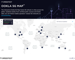 Ookla's 5G Map can show you where to get the fastest speeds. Credit: Ookla
