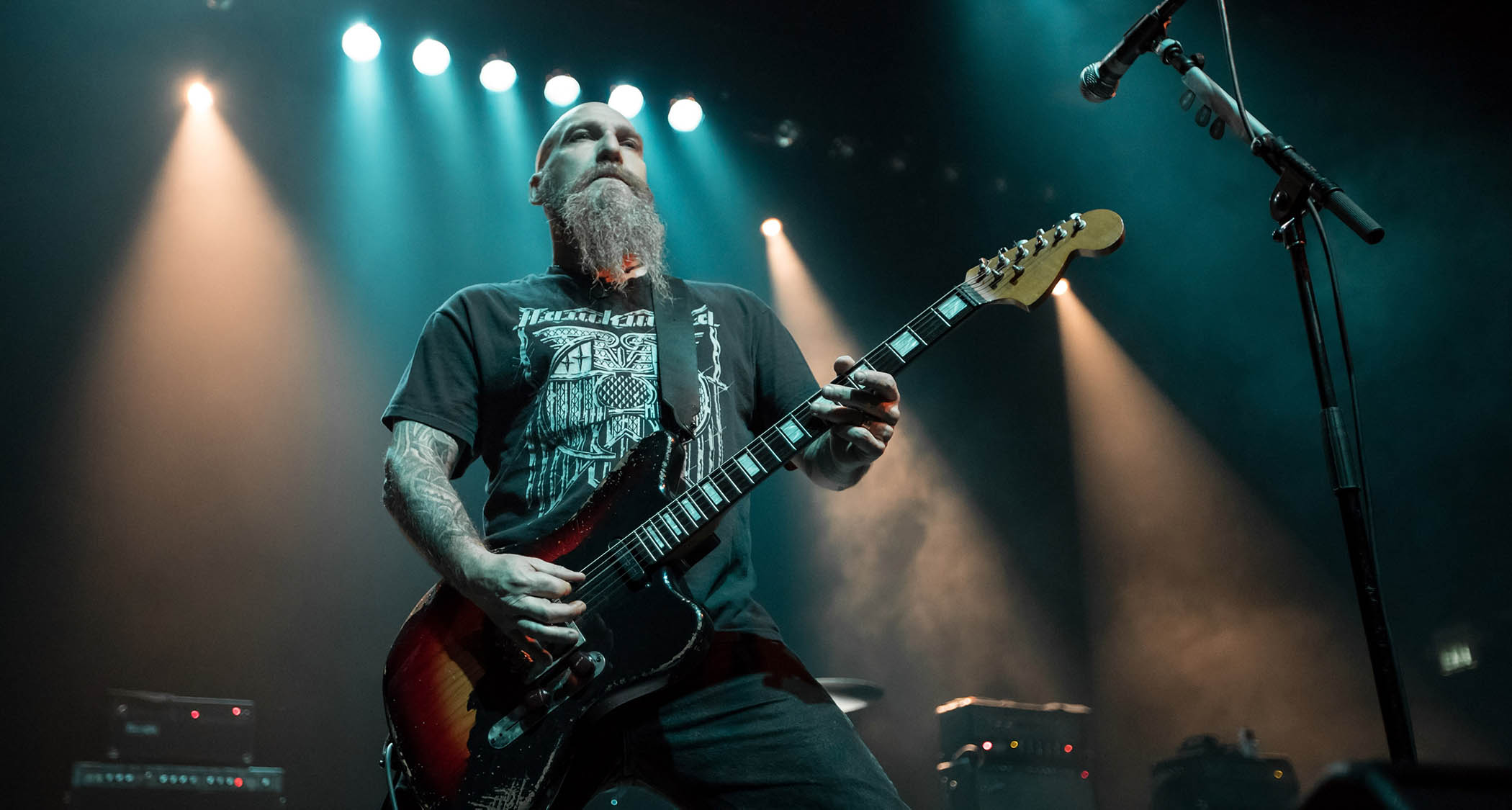 Steve Von Till performs live with Neurosis in 2016.