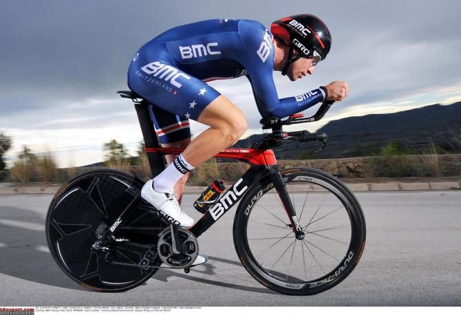 Taylor Phinney shows off his aero TT position