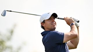 Rory McIlroy swinging a golf club