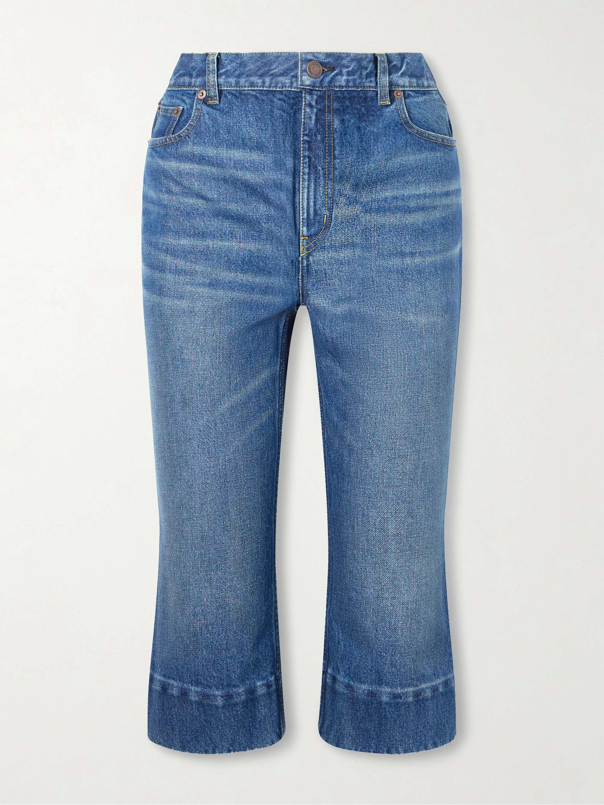 Capri Mid-Rise Slim-Leg Organic Jeans