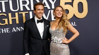 Blake Lively and Ryan Reynolds at the SNL 50 Red Carpete