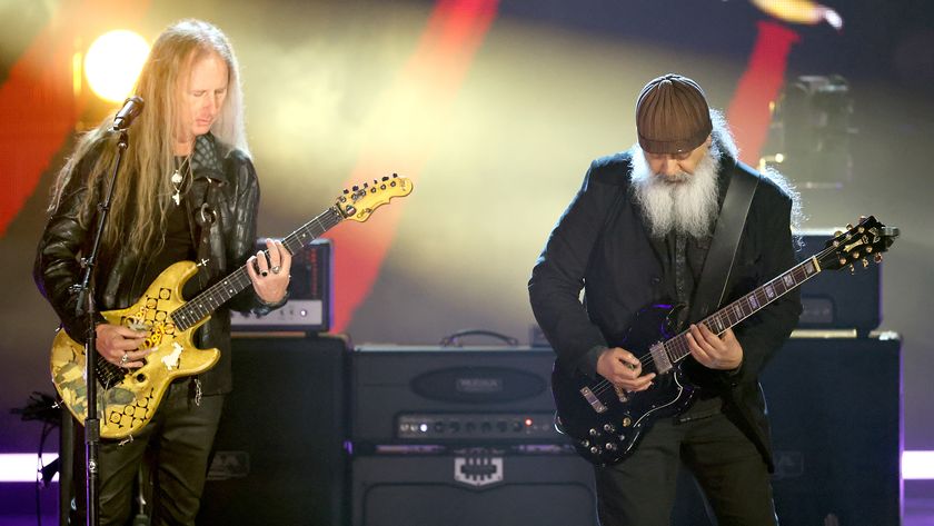 Jerry Cantrell of Alice in Chains and inductee Kim Thayil of Soundgarden perform onstage during the 2025 Rock &amp; Roll Hall of Fame Induction Ceremony at Peacock Theater on November 08, 2025 in Los Angeles, California