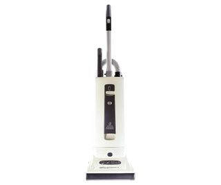 A Sebo Automatic X4 Upright Vacuum on a white background