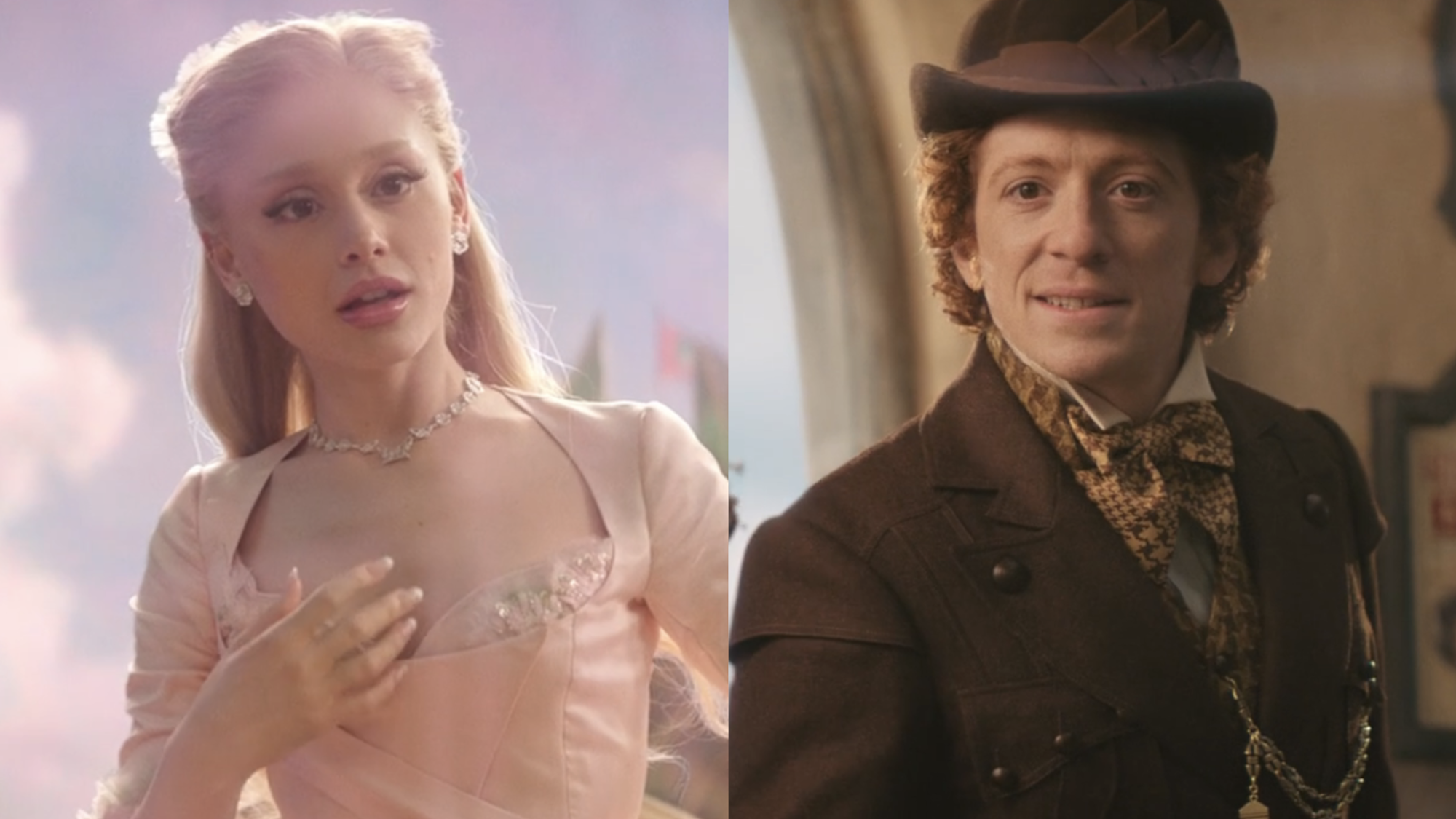 Ariana Grande and Ethan Slater in Wicked: For Good