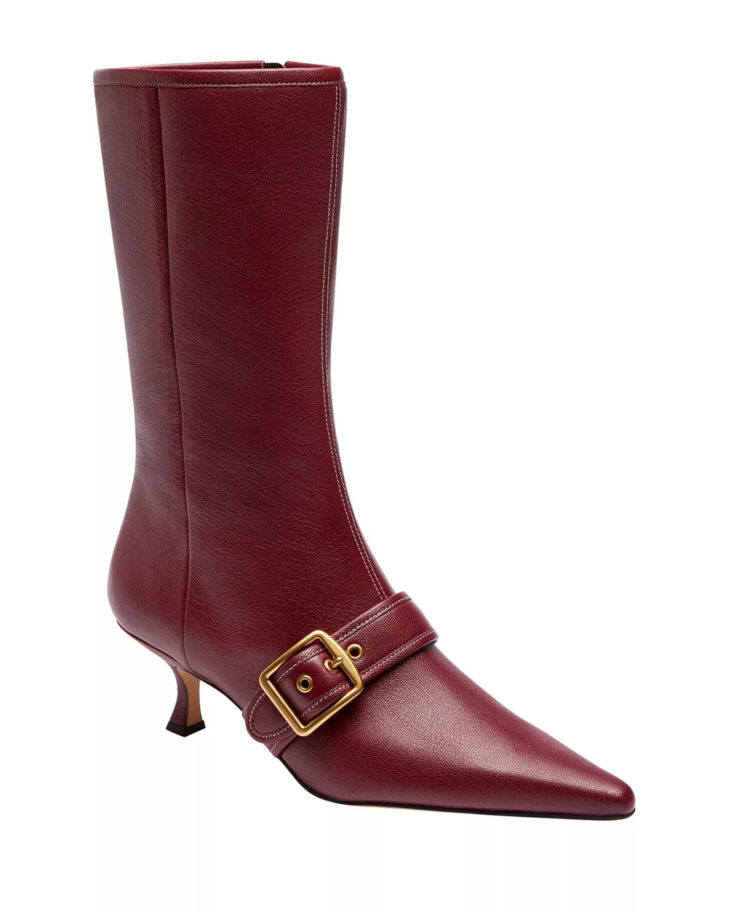 Coach, Margot Leather Mid Calf Boots