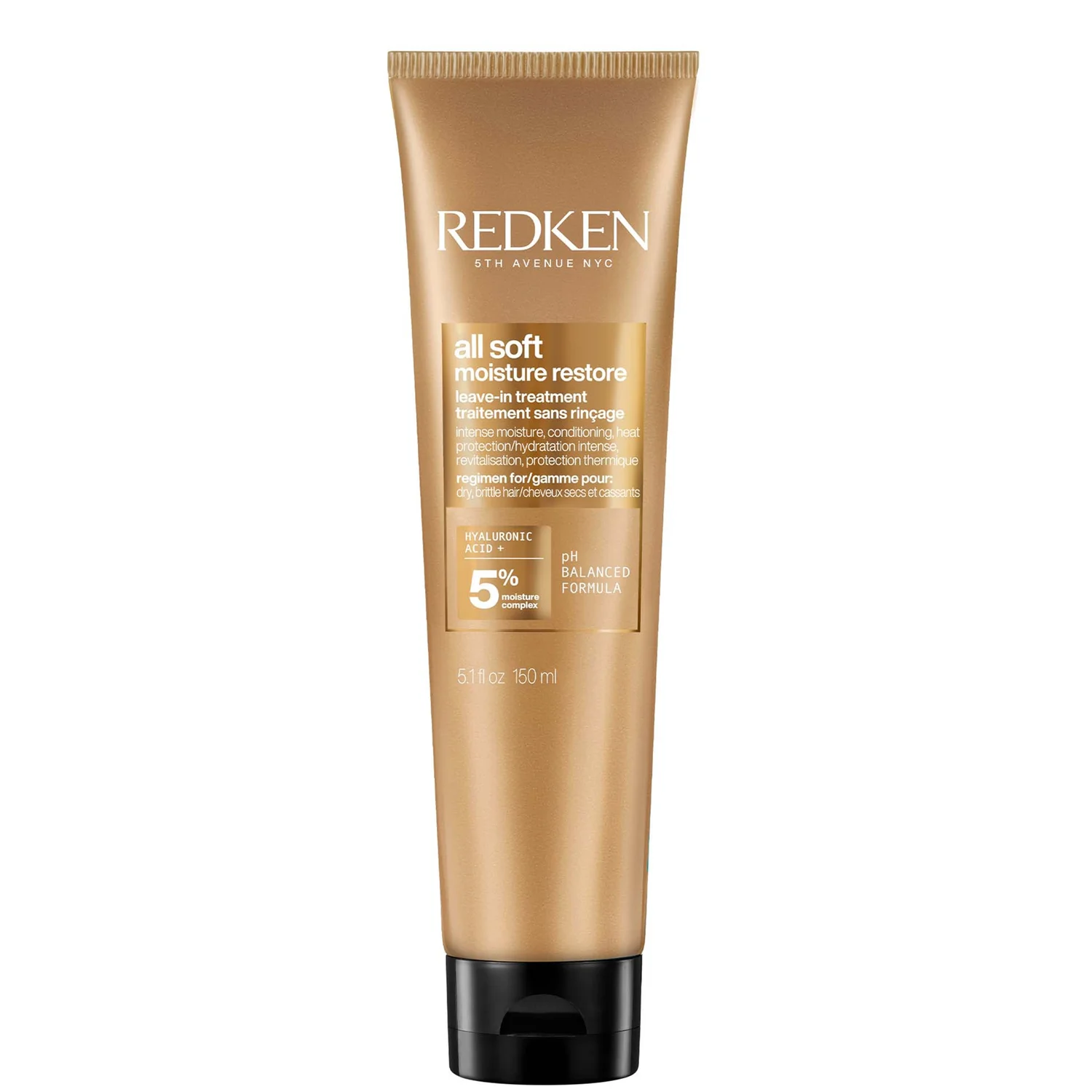 Redken All Soft Moisture Restore Leave-In Treatment for Dry Hair With Argan Oil and Hyaluronic Acid 150ml