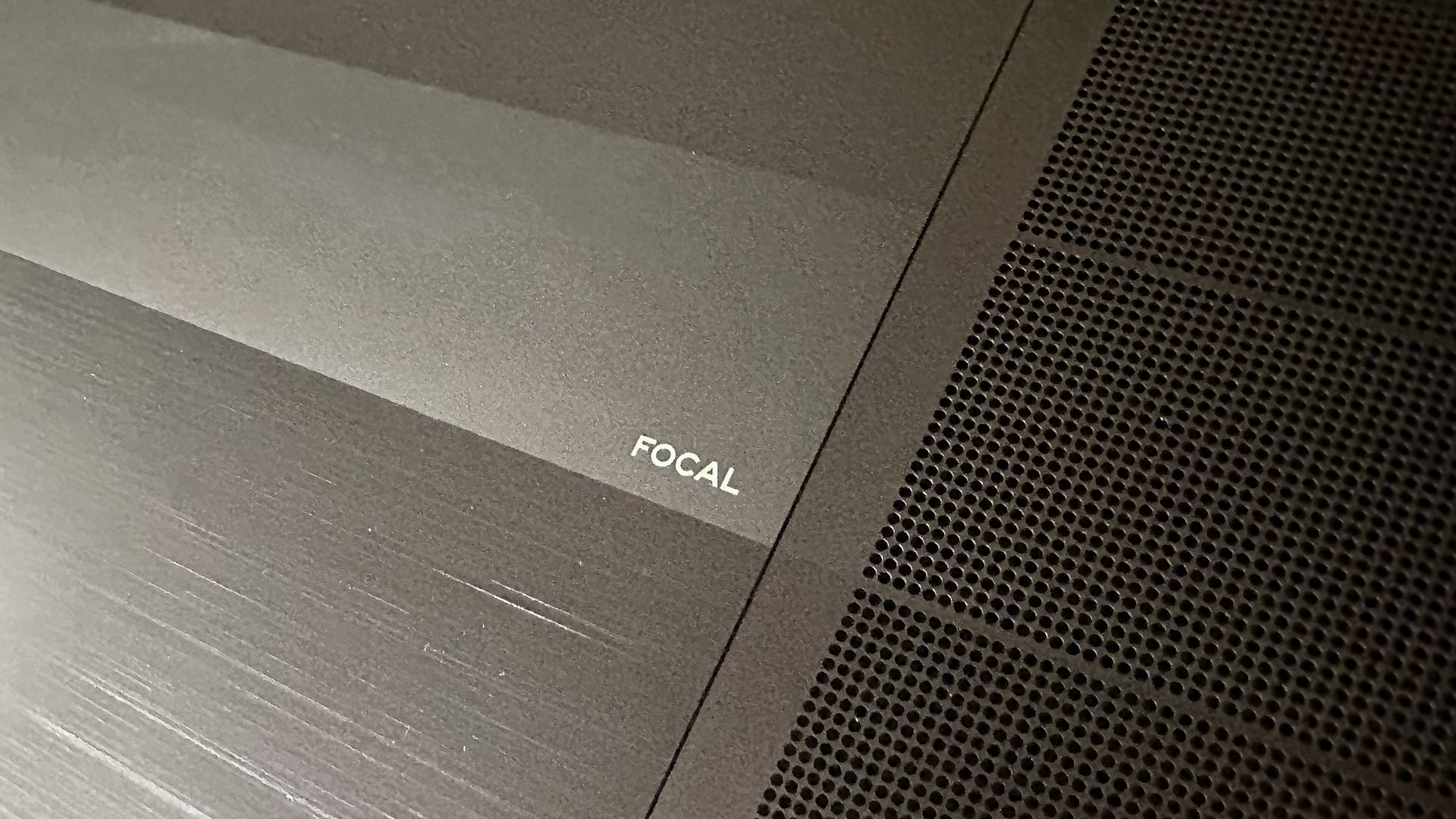 Focal Mu-so Hekla review: a potent, super-immersive wireless speaker in a sleek soundbar's clothing 3 A close up of the Focal Mu-so Hekla and the Focal logo