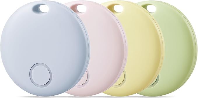 Reyke, Reyke Air Tags-4 Pack Smart Tag, Luggage Tracker Works With Apple Find My (ios Only), Item Finder for Key, Backpack, Wallet, Ip67 Waterproof