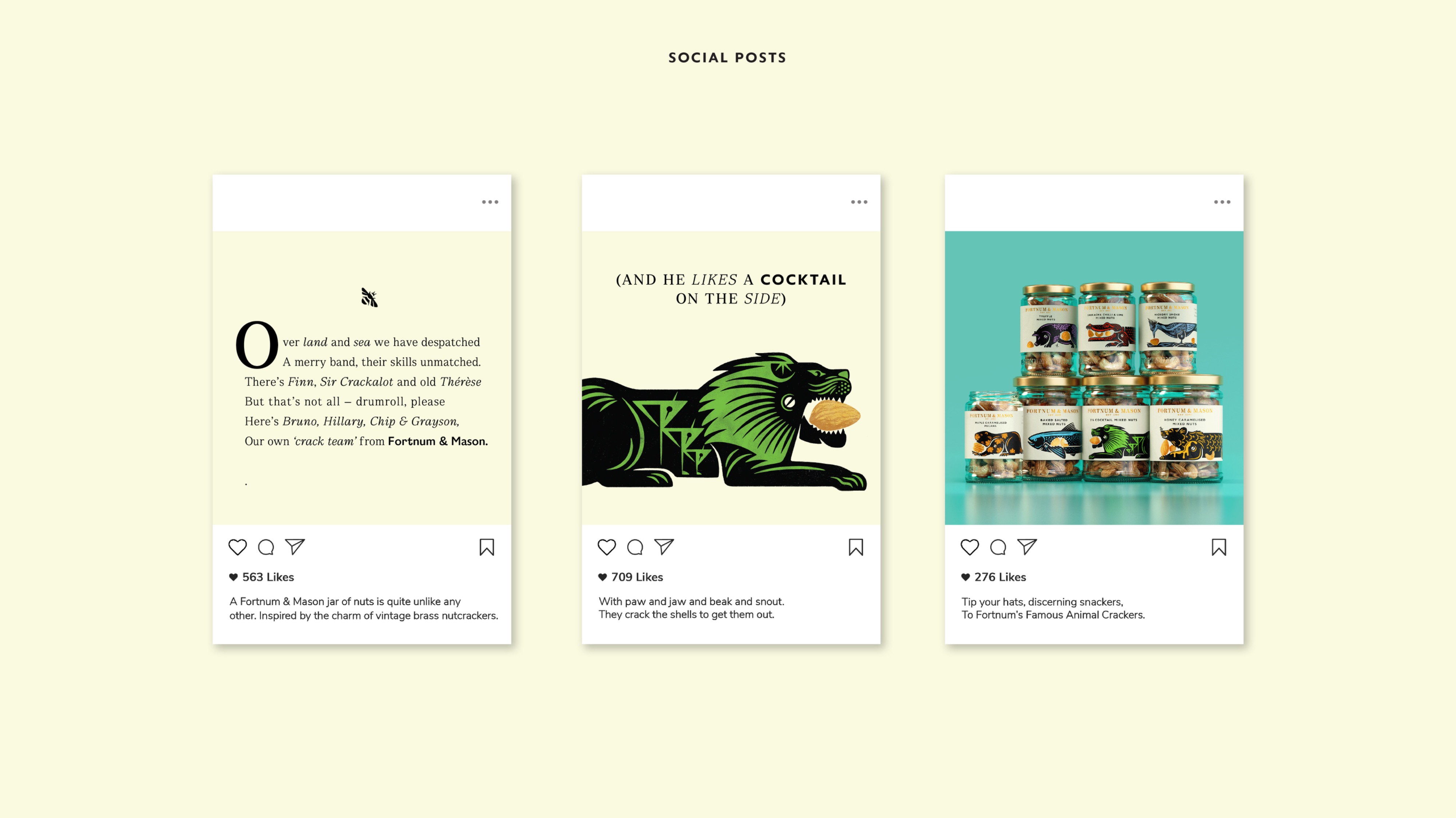Fortnum and Mason's nuts branding