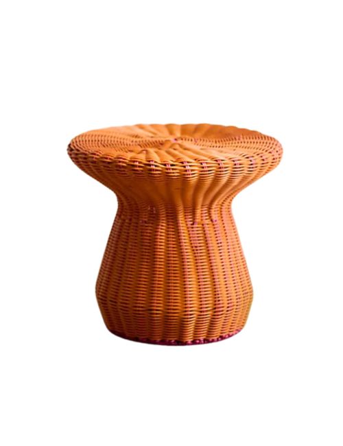All Weather Wicker Side Table, Low