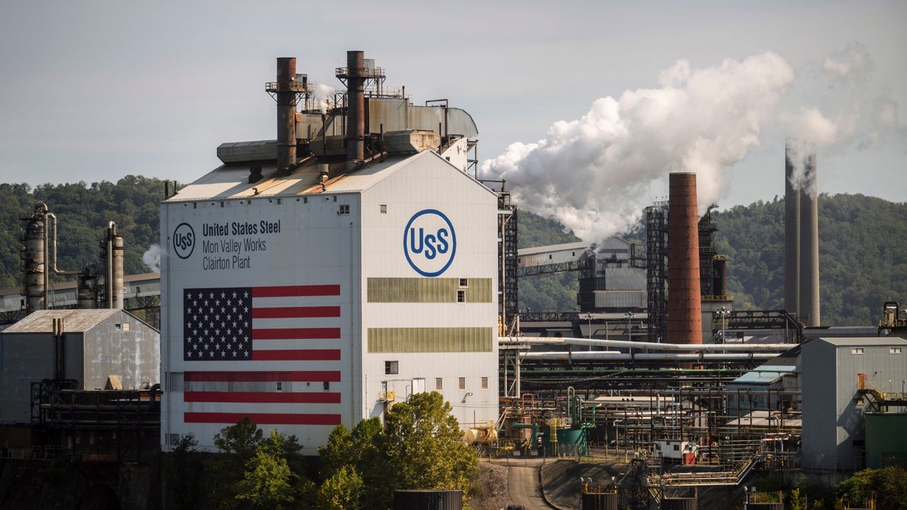 A general view of the U.S. Steel Clairton Coke Works facility in Clairton, Pennsylvania.