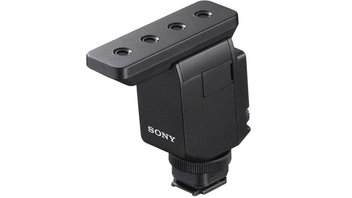 The Sony ECM-B10 shotgun microphone.