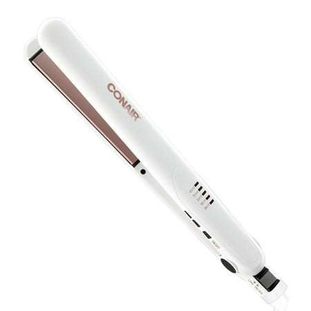 Conair Double Ceramic 1&quot; Flat Iron Hair Straightener, 5 Heat Settings