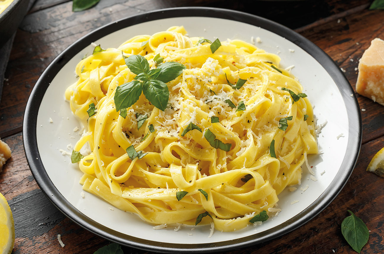 pasta al limone with basil