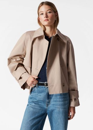 Short Trench Coat Jacket