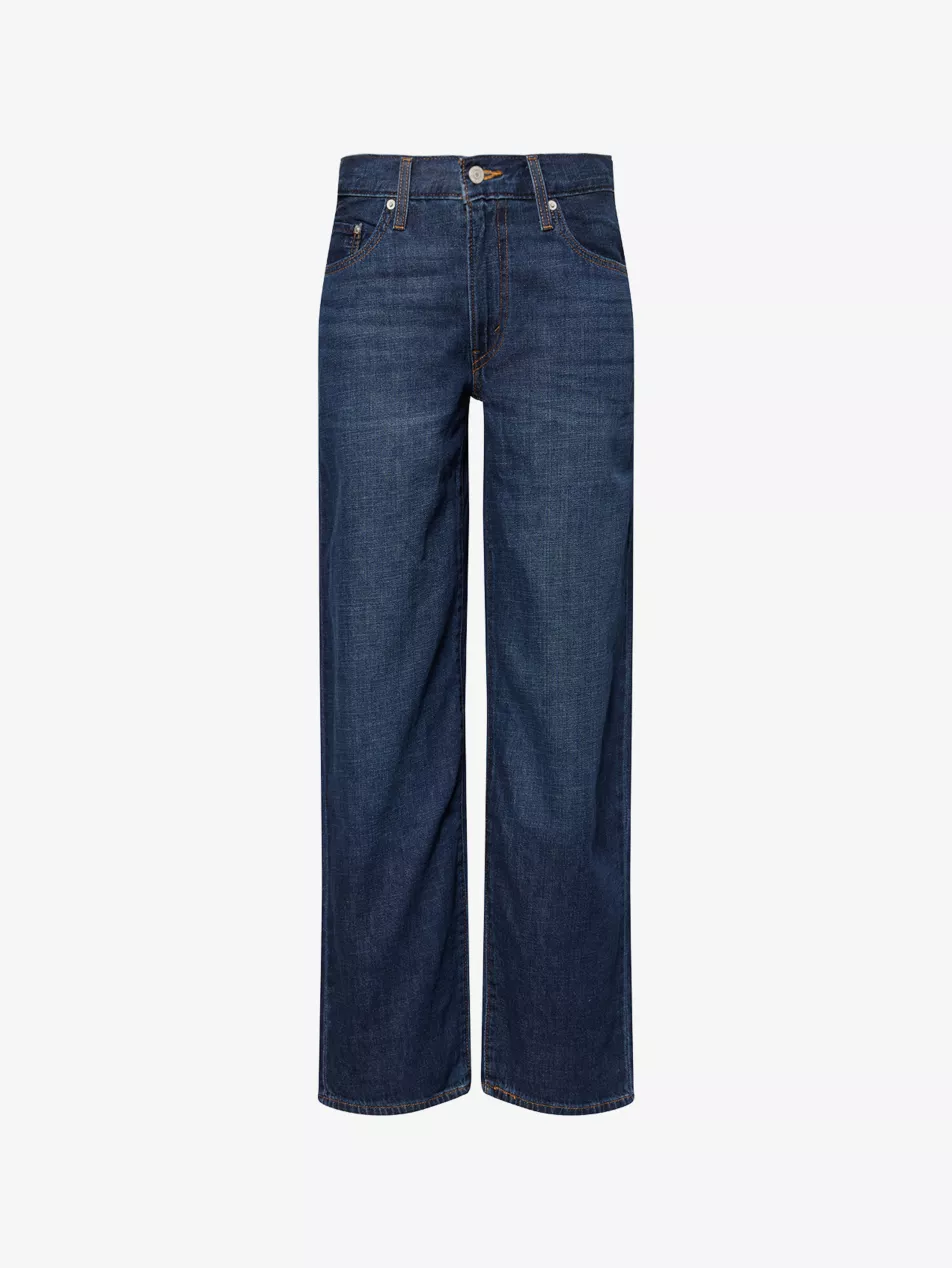 Baggy Dad Straight-Leg Lightweight Denim Jeans