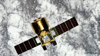 Japan's HTV-X cargo spacecraft in Earth orbit.