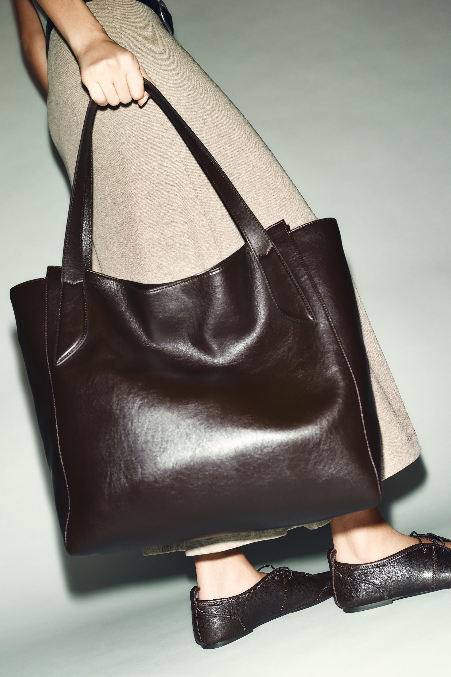 Maxi Shopper Bag With Strap Detail