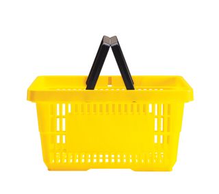 yellow shopping basket