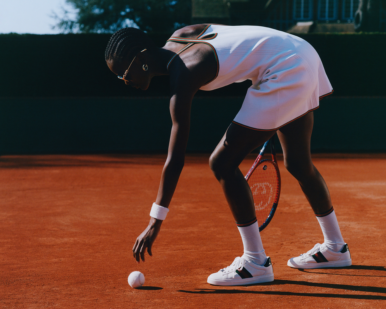 Gucci tennis collection white tennis outfit