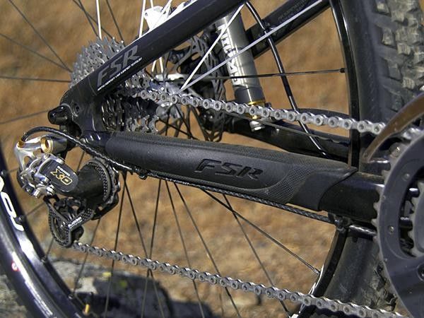 The carbon chain stay is protected by a new molded rubber bit that keeps things quiet, too.