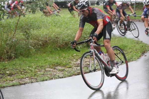 Heavy rain on the Gold Coast couldn't stop Mcewen from racing