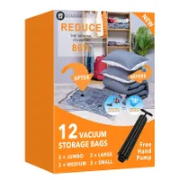 Gongshi 12 Pack Vacuum Storage Bags