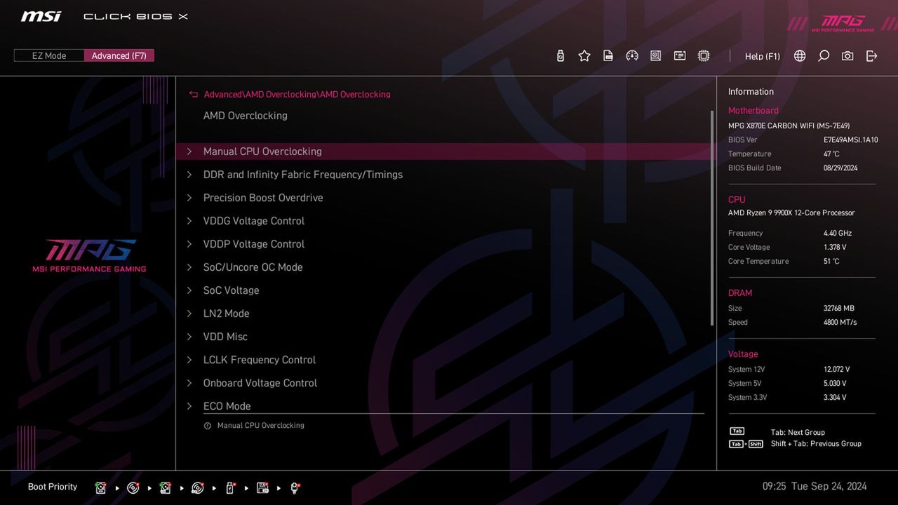 MSI X870E Carbon WIFI