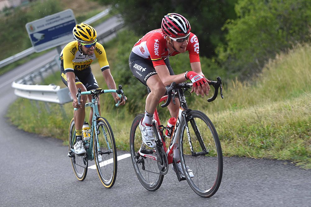 Tim Wellens (Lotto Soudal) and Martijn Keizer (Team LottoNL-Jumbo)