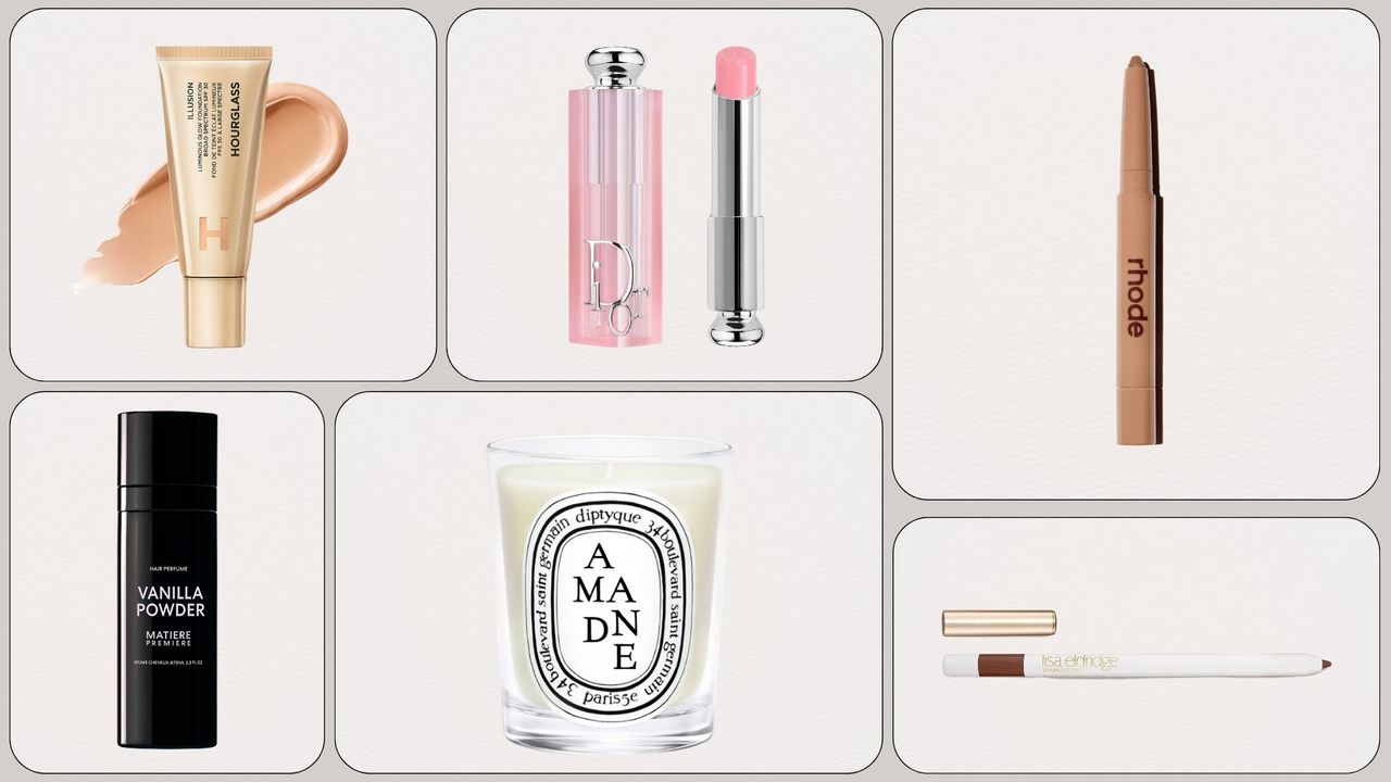 Graphic of the best new beauty products of the month