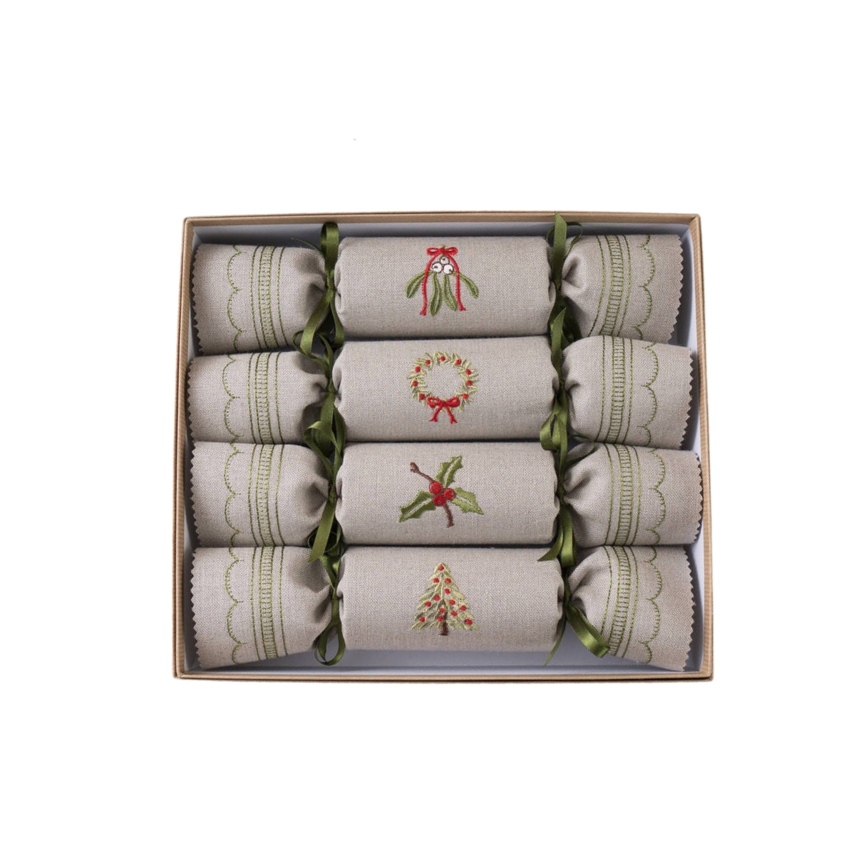 Neutral cloth Christmas crackers