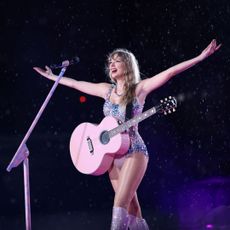 Taylor Swift on stage at her Eras Tour