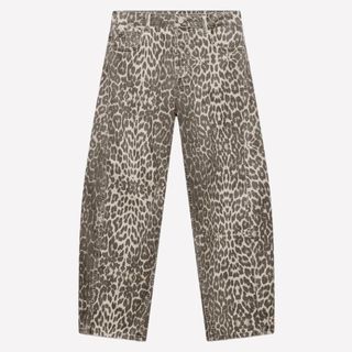 Mint Velvet Leopard Print Tapered Jeans