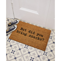 Happy Larry Bjarke Slogan Snacks Doormat