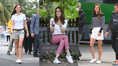Comp image of Kate Middleton wearing the iconic Superga trainers - now on sale on Amazon Prime Day's early access sale