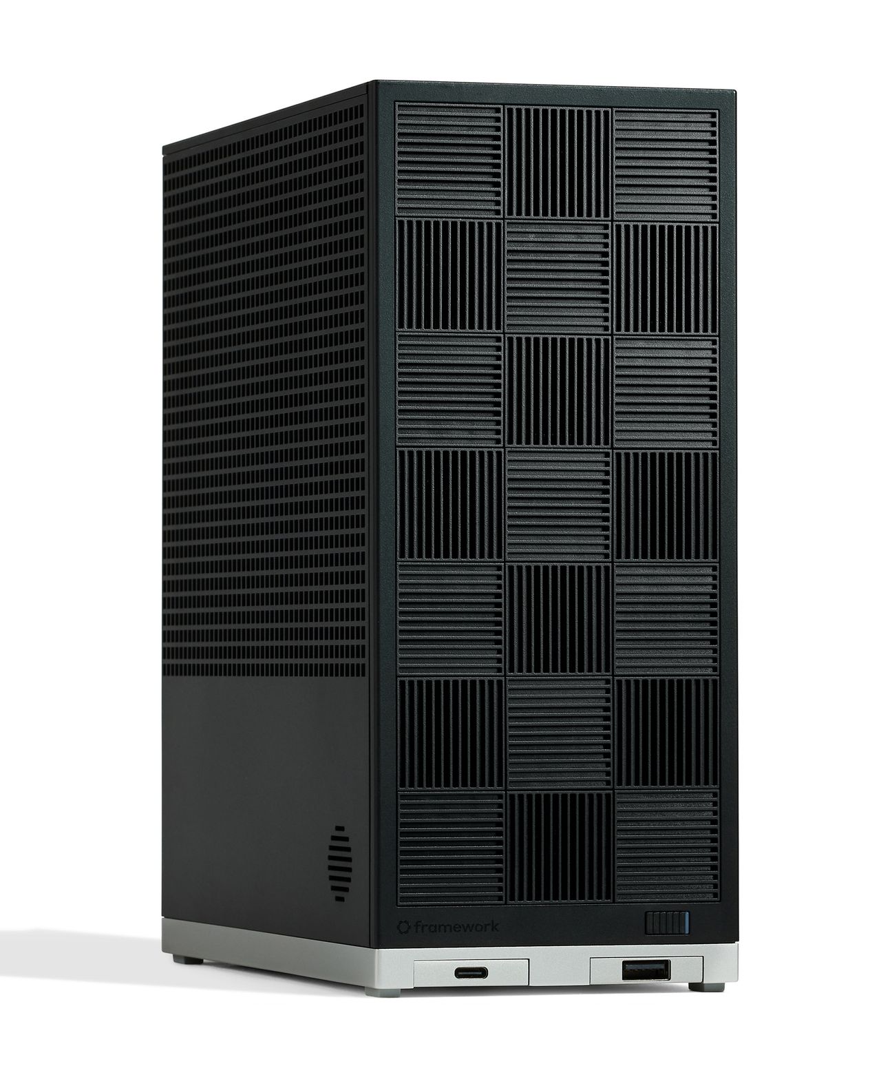 The Framework Desktop computer revealed on February 20, 2025.