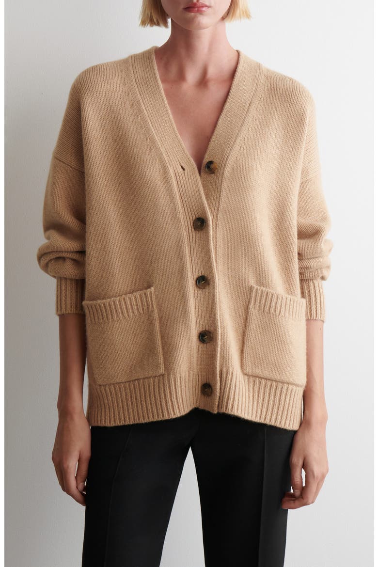 V-Neck Merino Wool &amp;amp; Recycled Cashmere Cardigan