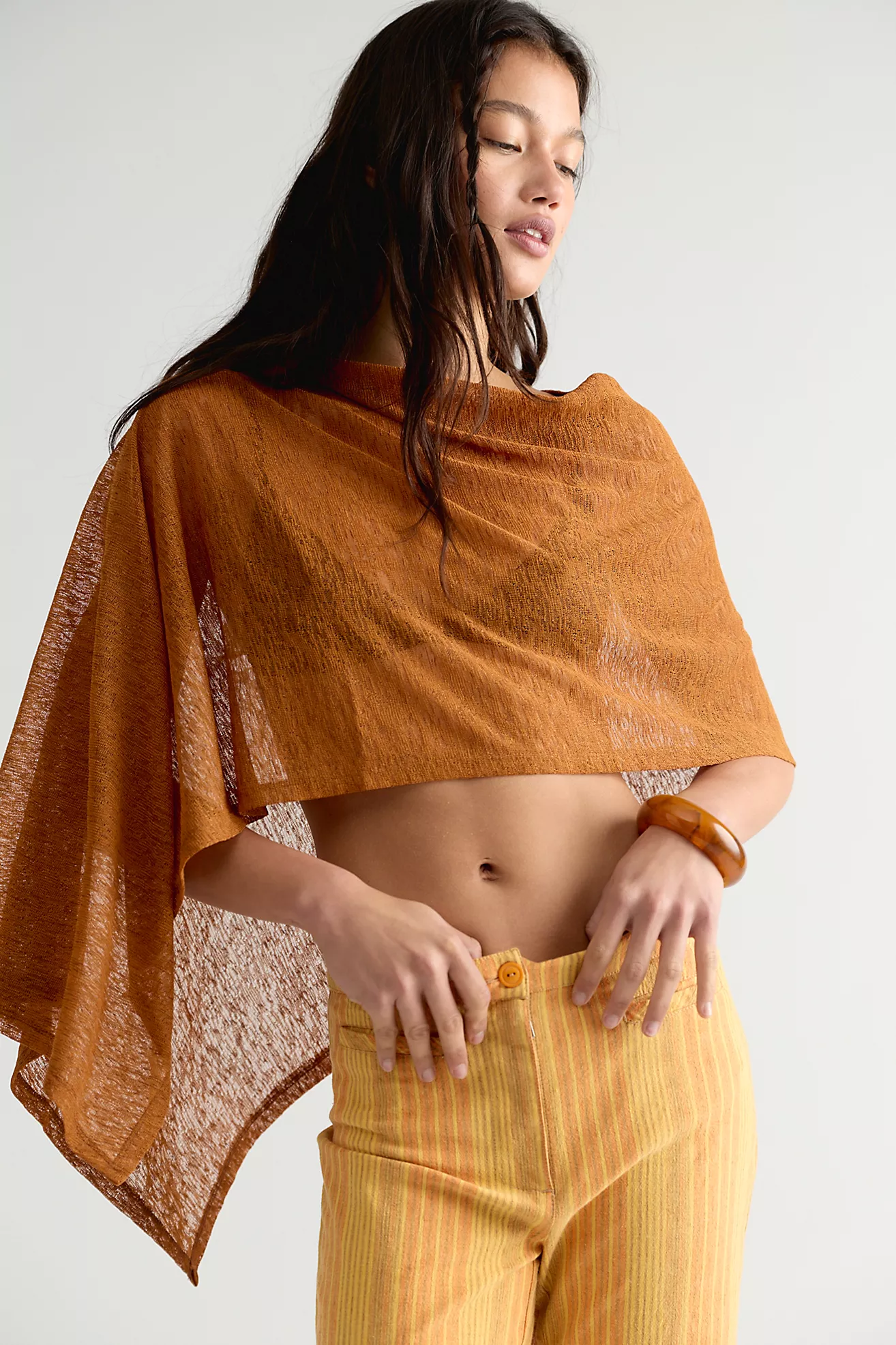 Maggie Everyday Asymmetrical Knit Poncho