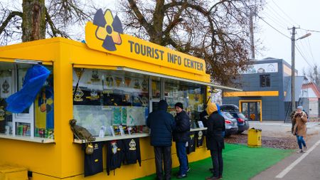 Chernobyl tourist booth