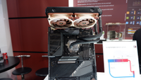 Noctua's Thermosiphon cooler concept at its Computex booth in Taiwan.